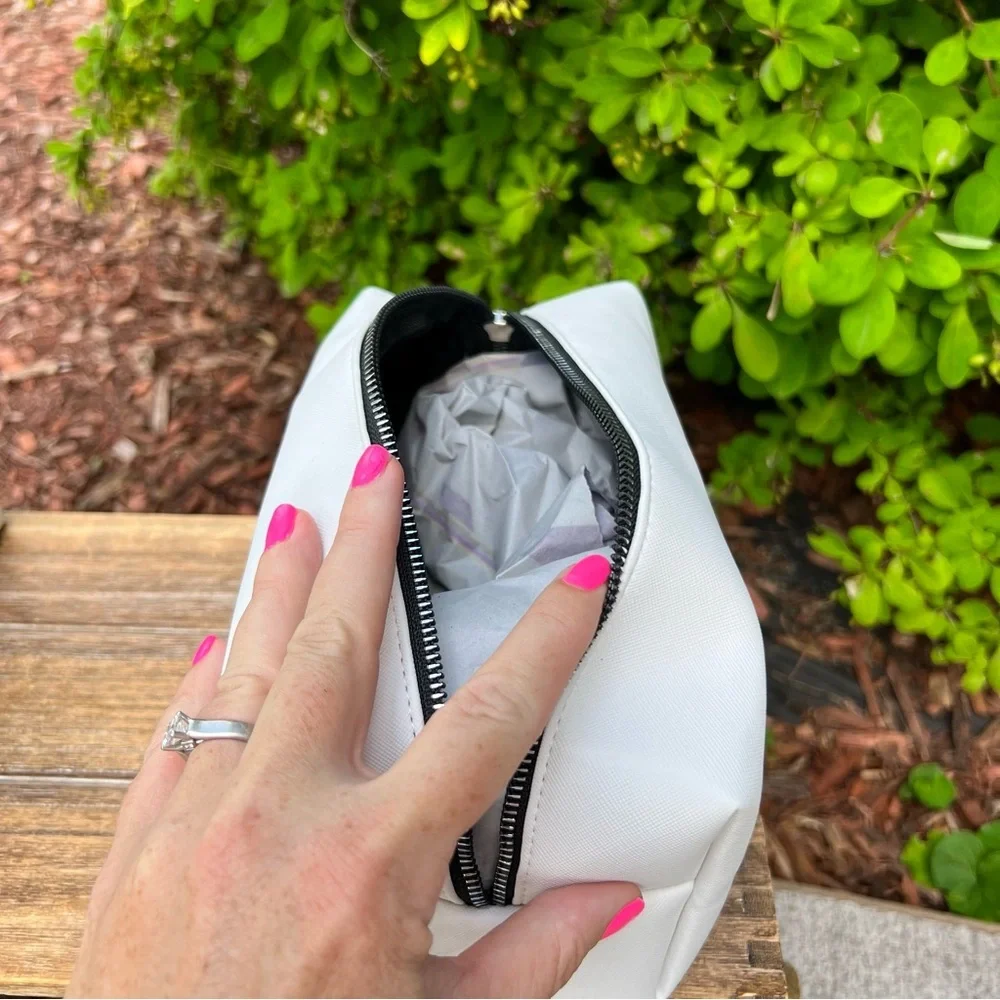 NEW RAE DUNN - MY FACE - Zip Cosmetic/Makeup/Travel Pouch/Bag  - MY FACE